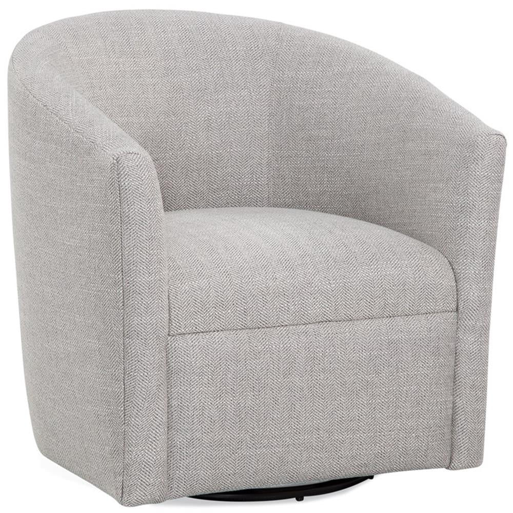 Comfort Pointe Fauteuil d'Appoint Pivotant en Tissu Polyester Beige Avoine de Mer Lynton