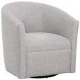thumbnail image 1 of Comfort Pointe Fauteuil d'Appoint Pivotant en Tissu Polyester Beige Avoine de Mer Lynton, 1 of 7