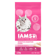 Iams Proactive Health Sensitive Digestion & Skin with Turkey Dry Cat Food 2.7kg