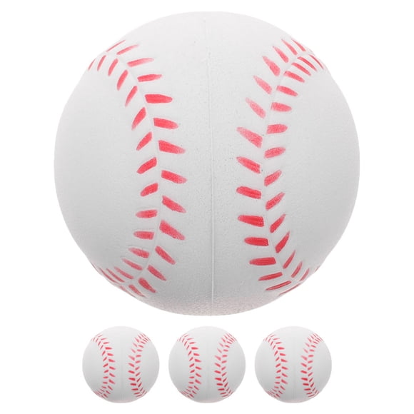 4 Pcs Ballons d'Entraînement Petits Ballons de Softball d'Entraînement Joueurs Adolescents Ballons d'Entraînement Baseballs Ballons d'Entraînement