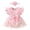 Pink, variant on Yammkia Preemie Girl Clothes Baby Girl Clothes Sleeveless Lace Butterfly Romper Dress Newborn Outfit Beige,1-3 Months