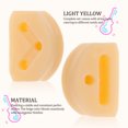 thumbnail image 4 of KAKOWELY 12 Pcs Plastic Guitar String Ties Bridge Beads 3 Holes Guitar String Bridgebeads Guitar String Fasteners For Acoustic Classical Guitar Nylon String Guitar Ukulele Beige, 4 of 5