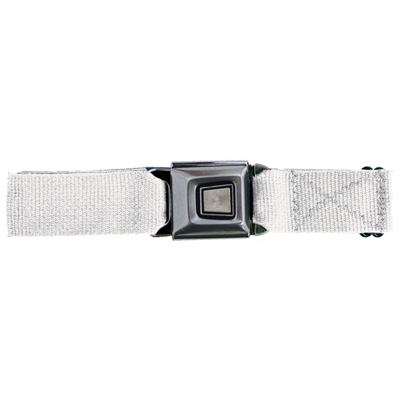 Ford Burst Seatbelt - White Web Belt