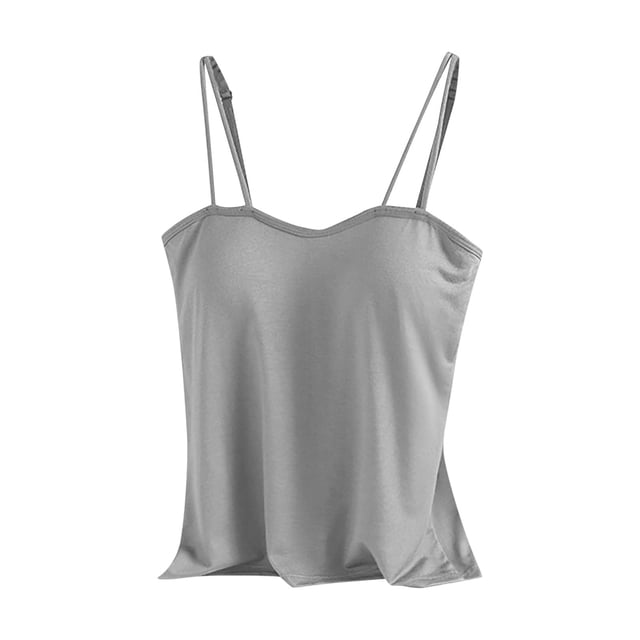 Yuyuzo Camisole for Women Plus Size Basic Undershirt Spaghetti Strap Basic Base Layer Cami Tank Top