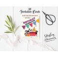 thumbnail image 3 of Darling Souvenir Multicolor Birthday Invitation Card Printable Fill or Write In Blank Invites Party Supplies Pack Of 28 5 x 7 Inches, 3 of 5