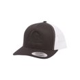 thumbnail image 2 of Gravity Outdoor Retro Trucker Snapback Hat - Black/White/Black, 2 of 2