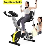 Pooboo Vélos d'exercice 16 Niveaux Résistance magnétique Stationnement Vélo d'entraînement Cyclisme