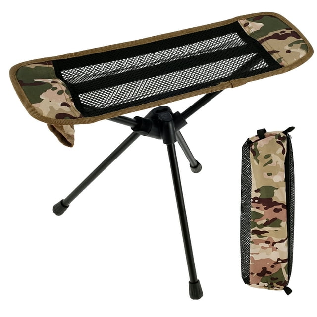 Chaise Pliante Portable Tabouret Trépied Pliant d'Extérieur Fauteuil Inclinable Repose-Pieds Paresseux Repose-Jambes Chaise de Camping Repose-Pieds pour Randonnée Pêche Pique-Nique
