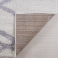 thumbnail image 4 of Ladole Rugs Shaggy Tangier Turkish Smooth Soft Made by Machine Indoor Area Rug Carpet in White Light Gray 7'10" x 10'5", 4 of 4