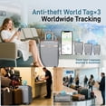 thumbnail image 4 of IMHome Luggage 3pc Set with GPS Tracker (Silver) | Lightweight & Durable ABS Polycarbonate | 360° 4x Dual Spinner Wheels | TSA-Approved Lock | 3 GPS World Smart Tags | Retractable Iron Handle, 4 of 10