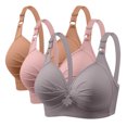thumbnail image 1 of Timegard 3pc Plus Size Bras for Women Wireless Adjustable Strap Full Support Breathable Everyday Bra, 1 of 5