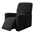 thumbnail image 1 of Housse Élastique Antidérapante pour Fauteuil Inclinable, Douce, Noire, 1 of 8