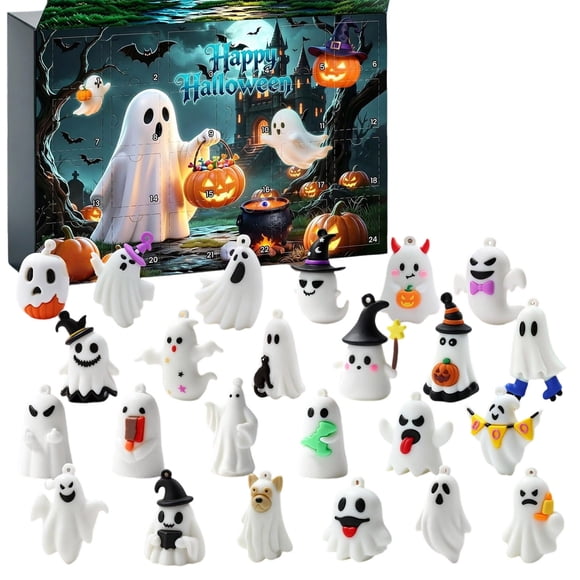 Tyidzon Lot de 24 Boîte Mystère d'Halloween 28x18x3,5 cm Figurine de Fantôme pour Fête