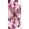 thumbnail image 2 of Perfect Digital Flower Art in Dark Pink - Floral Canvas Art Print, 2 of 3