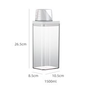 Plastic Laundry Washing Up Powder Container Soap Detergents Storage Box Lid