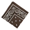 thumbnail image 4 of Unisex Bandana Headscarf Neck Scarf Scarf Biker Scarf Motorcycle Coffee, Inch, 4 of 6