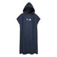 thumbnail image 3 of ziyahi Bathrobe Windproof Fast Drying Replacement Short Sleeve Men Women Hooded Solid Color Beach Seaside Pool Swimming Robe Cyan, 3 of 9