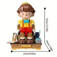 thumbnail image 2 of Fairy Tale Series Pinocchio Building Block Marionette Doll Joint Movement With Lights, 2 of 4