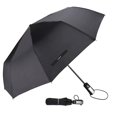 thumbnail image 1 of TradMall Travel Umbrella Windproof with 46 Inches Large Canopy 10 Reinforced Fiberglass Ribs Ergonomic Handle Auto Open & Close, Black, 1 of 4