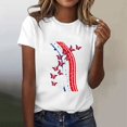 thumbnail image 2 of LUOGENLI T-shirts pour Femme pour Femmes T-Shirt pour Femme Col Rond Haut Imprimé T-Shirt pour Femme Manches Courtes T-shirts pour Femmes T-shirts Graphiques T-Shirt de la Saint-Valentin T-shirts Femmes Blanc Pâques Blanc P, 2 of 4