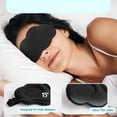 thumbnail image 2 of Sommeil Unisexe Blocage de Lumière Sommeil Sans Pression Oculaire Oeil 3D Convenant au Sommeil, à la Méditation, au Repos et au Voyage, 2 of 6