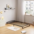 thumbnail image 3 of Eastvita Heavy - Duty 6-Inch Twin - Size Metal Platform Bed Frame with Arch Design/Easy Assembly/Strong Bearing Capacity/Under - Bed Storage/No Box Spring Needed/Black, 3 of 6
