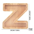 thumbnail image 3 of Danhjin Personalized Wooden Name Money Box Wooden Deposit Box Twenty Six English Letters Room Decor, 3 of 5