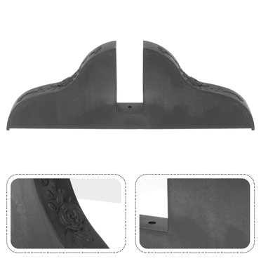 GOOHOCHY Base de Séparateur en Plastique Robuste Pieds d'Écran Noirs pour Séparateur de Pièce Maison avec PVC Résistant à l'Usure
