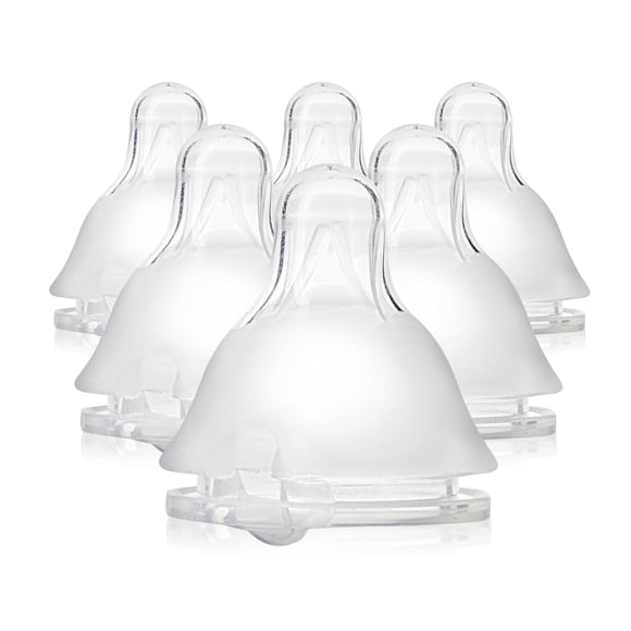 Evenflo Feeding Balance + Col Standard Sans BPA en Silicone à Débit Lent Tétines de Biberon pour Bébé