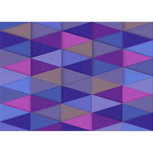 Ahgly Company Machine Washable Indoor Rectangle Transitional Blue Violet Purple Area Rugs, 3' x 5'