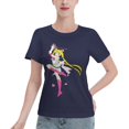 thumbnail image 1 of Women's Basic Short Sleeve T-Shirt Sailor Moon Moon Hare, 1 of 6