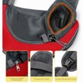 thumbnail image 4 of LSLJS Small Pet Dog Sling Carrier, Breathable Mesh Travelling Pet Hands-Free Sling Bag Adjustabled Padded Strap Front Pouch Single Shoulder Bag for Dogs Cats, Shoulder Backpack, 4 of 8