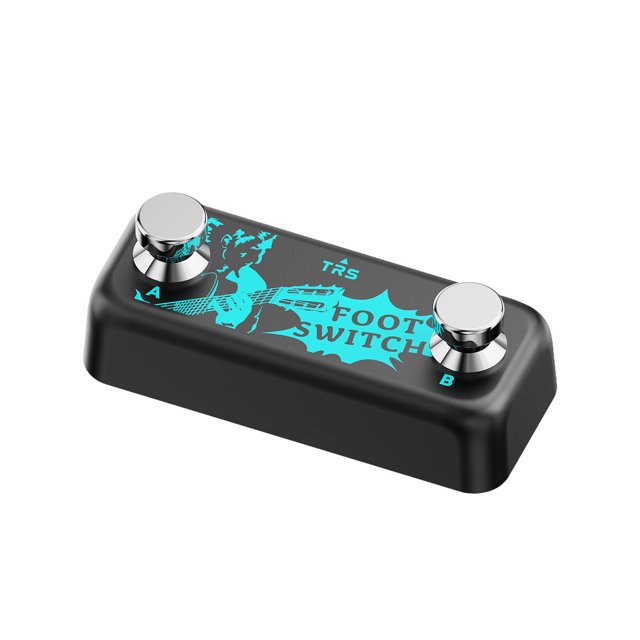 Wweixi Interrupteur à Pédale Double Robuste Instantané pour Guitare Électrique Basse
