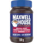 Maxwell House Original Roast Instant Coffee, 150 g Jar