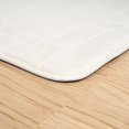 thumbnail image 2 of Lavish Home Memory Foam Striped Extra Long Bath Mat, 24 by 60-Inch, White, 2 of 4