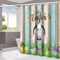 thumbnail image 2 of Easter Decorations Savings Pisexur Rustic Easter Shower Curtain Watercolor Rabbit Bunny Floral Bathroom Curtains Spring Holiday Bathroom Decor Washable Durable Fabric On Clearance, 2 of 6