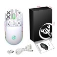 thumbnail image 1 of 2.4G Wireless Mouse 3600 DPI Wireless Mouse Ergonomic Gaming Mouse RGB Lighting Type-C Rechargeable For PC Laptop Computer T90RGB 3-mode charging -white, 1 of 5