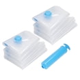 thumbnail image 1 of Dekaim Lot de 8 Sacs de Compression sous Vide Sacs Scellés sous Vide pour Sacs de Rangement de Vêtements Sacs de Vêtements Réutilisables sous Vide de Voyage, 1 of 14