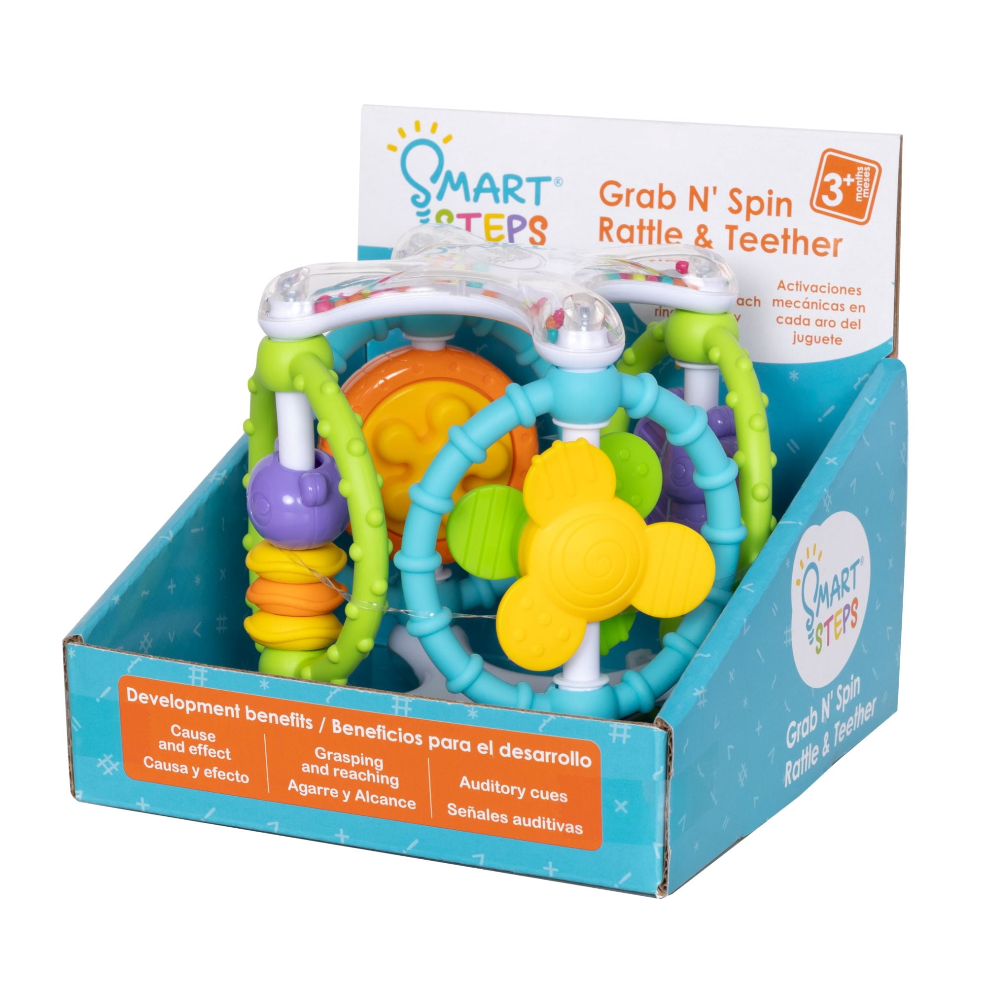 Hochet et anneau de dentition Grab N’ Spin de Smart Steps