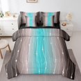 thumbnail image 1 of YST Ombre Bedding Comforter Set, Geometric Abstract Modern Wave Dots, 7-Piece Queen Bedding Set, 1 of 4