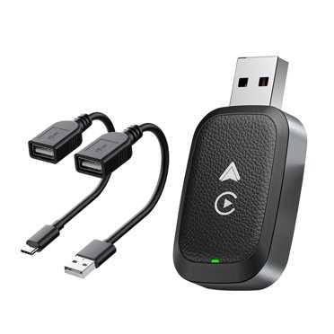 Transemion Wireless Car Play /Android Auto Adapter Wireless Car Play Adapter Car Play Adapter Adapter Convenient Durable Black