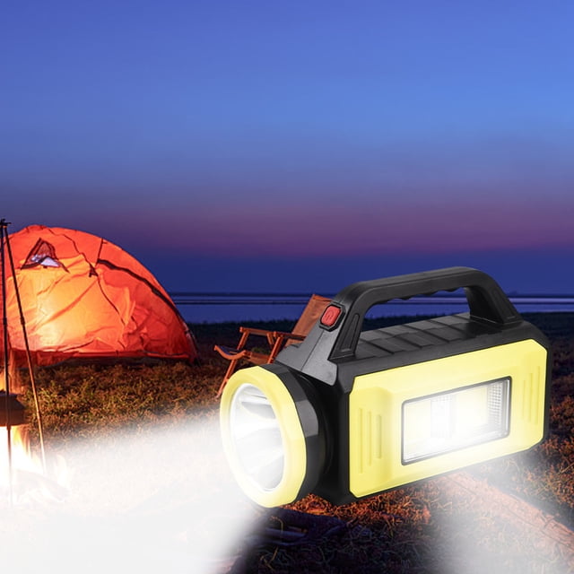 Yhmxh Camping Essentials Travel Essentials Camping Gear Solar Rechargeable Handheld Spotlight Flashlight, Super Bright Flashlight For Emergencies, Searchlight Spotlight, Flashlight Camping Lantern