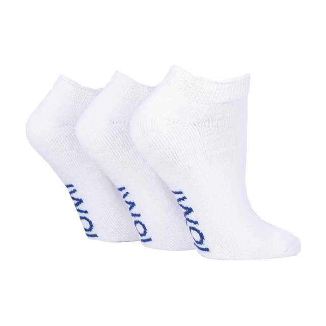 IOMI - 3 Pairs Cushioned Trainer Diabetic Socks for Swollen Feet and Ankles