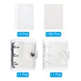thumbnail image 3 of REGALWOVEN Clear 3 Ring Binder Cover, 2 Pack Notebook Binder Mini Loose Leaf Folder, Black White, 3 of 6
