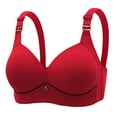 thumbnail image 2 of LSLJS Woman's Fashion Plus Size Wire Free Comfortable Push Up Bra Underwear, 2 of 4