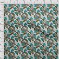 thumbnail image 4 of oneOone Polyester Spandex Light Blue Fabric Floral Retro Sewing Craft Projects Fabric Prints By Yard 56 Inch Wide, 4 of 5