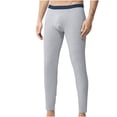 thumbnail image 1 of Dagugfen Mens Legging Mid Waist Underwear Base Layer Seamless Tight Fitting Thermal Pants Fall Winter, 1 of 3