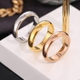 thumbnail image 4 of fastboy Adults Wedding Party Banquet Ceremony Ring Portable Lovers Alloy Modern Rings Simple Design Decoration Jewelry Rose Gold Size 10 1Set, 4 of 6