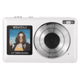 thumbnail image 1 of Vivitar PopSnap Duo 56MP Digital Camera Digital Zoom with Dual Screens, 2.7K Video, Rechargeable Battery, microSD Card Compatible, White, 1 of 13