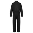 thumbnail image 4 of Ocealan Combinaison à Fermeture Éclair pour Filles Enfants, Combinaison de Vol, Justaucorps, Salopette Décontractée, Combinaison, Noir 10, 4 of 6